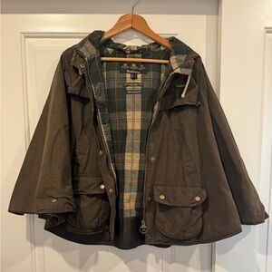 Barbour Green Jacket with Tartan Lining